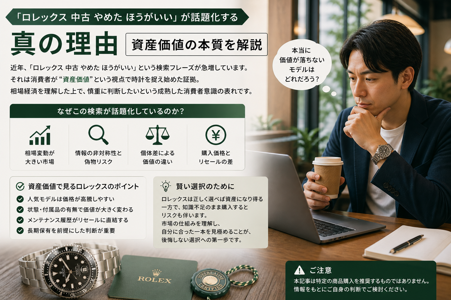 ロレックス 中古 やめた ほうが いいと言われる理由と資産価値の本質分析